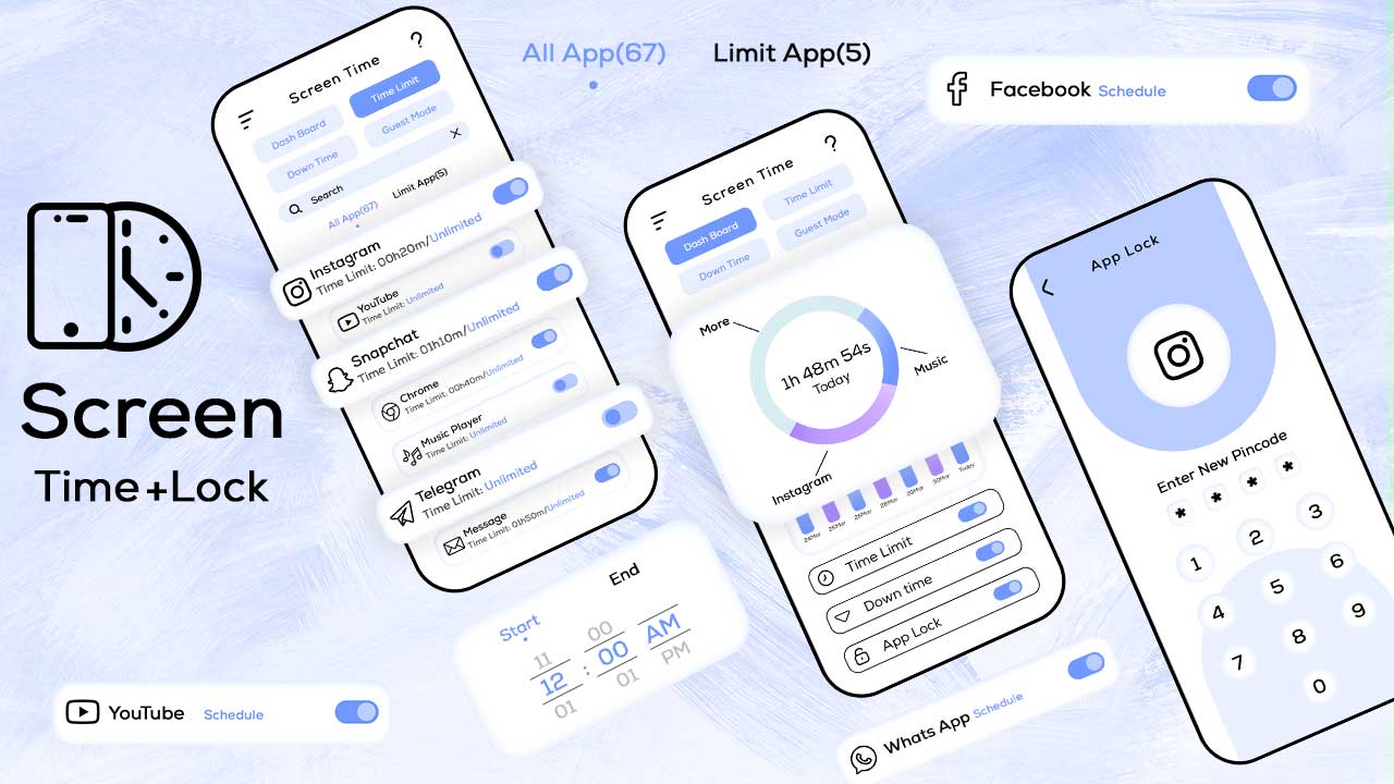 Screen Time Restrain yoursel Screen Time Tracker Parental Control